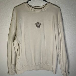 Urban Outfitters cream crewneck